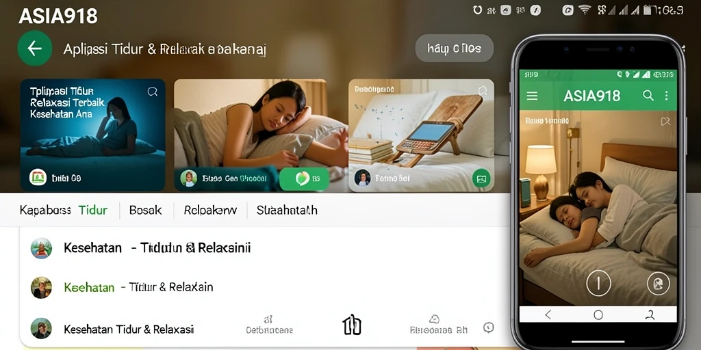 Tampilan antarmuka ASIA918 yang sederhana dan menenangkan.