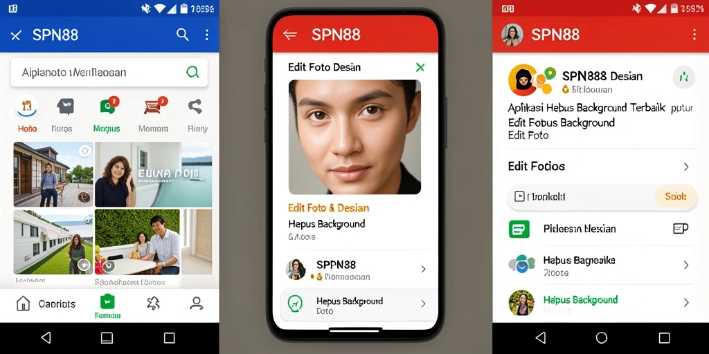 Antarmuka SPN88 yang sederhana dan fungsional untuk menghapus latar belakang.