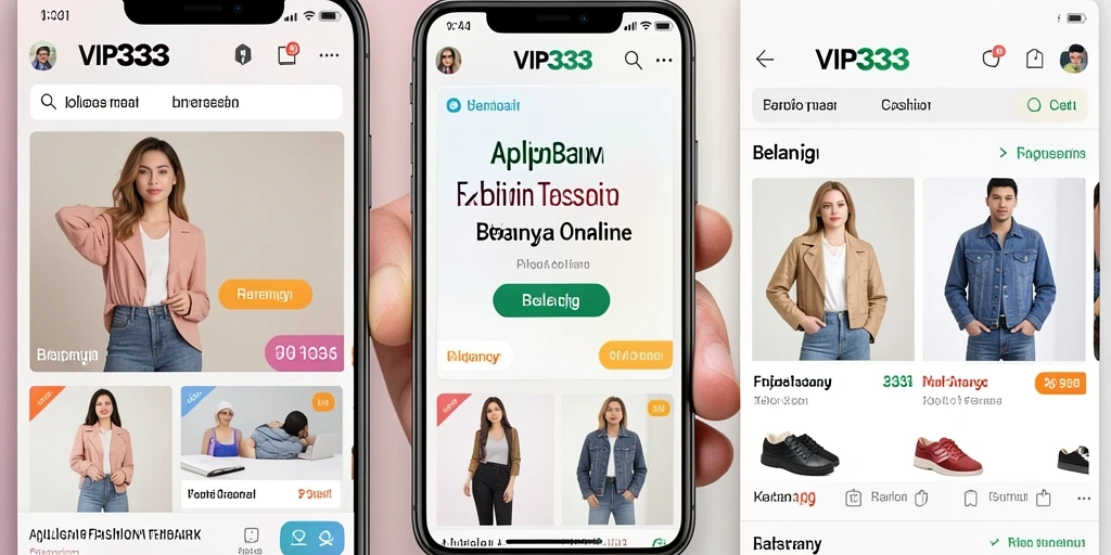 Antarmuka aplikasi VIP333 yang menarik dan user-friendly.