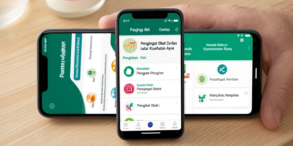 Tampilan antarmuka VO777 dengan pengingat obat yang jelas dan informatif.