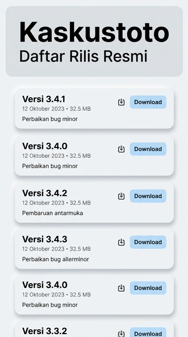 Riwayat Versi Kaskustoto untuk Pengguna Android